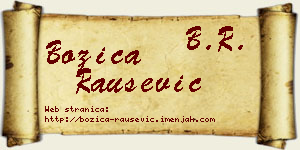 Božica Raušević vizit kartica